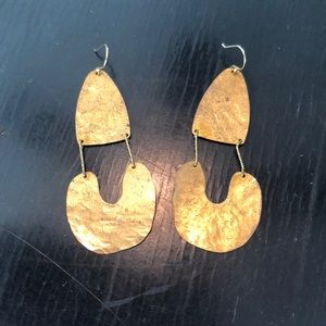 Beautiful Copper Linked Earrings